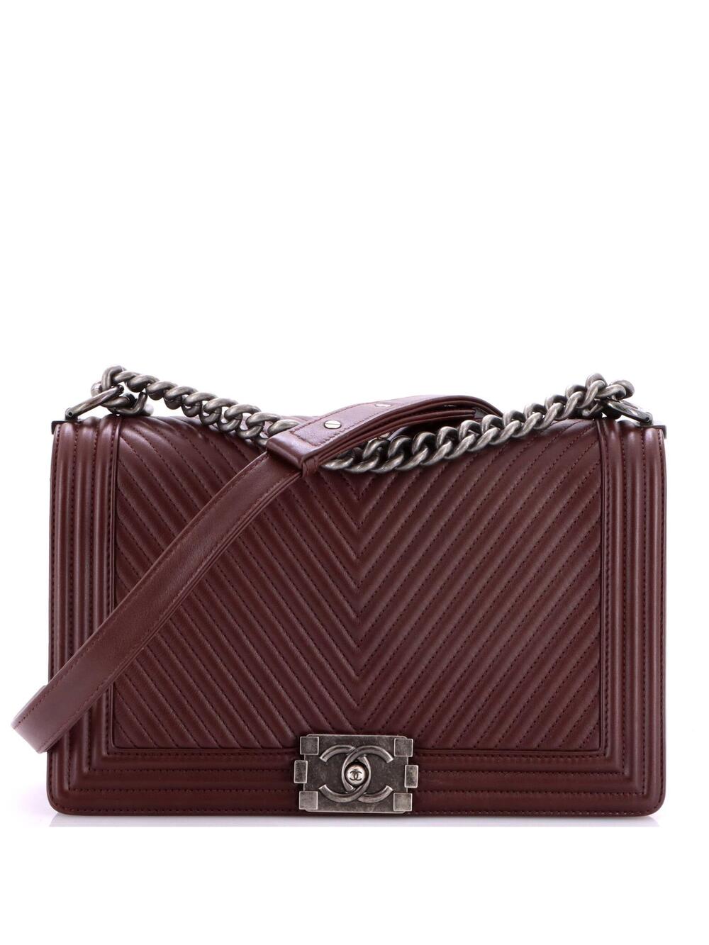 Chanel Boy Flap Bag Chevron Calfskin #323585C39B